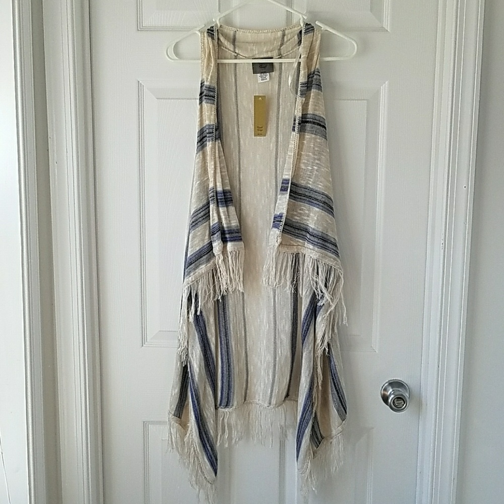 Boho draped vest made for wearing all summer